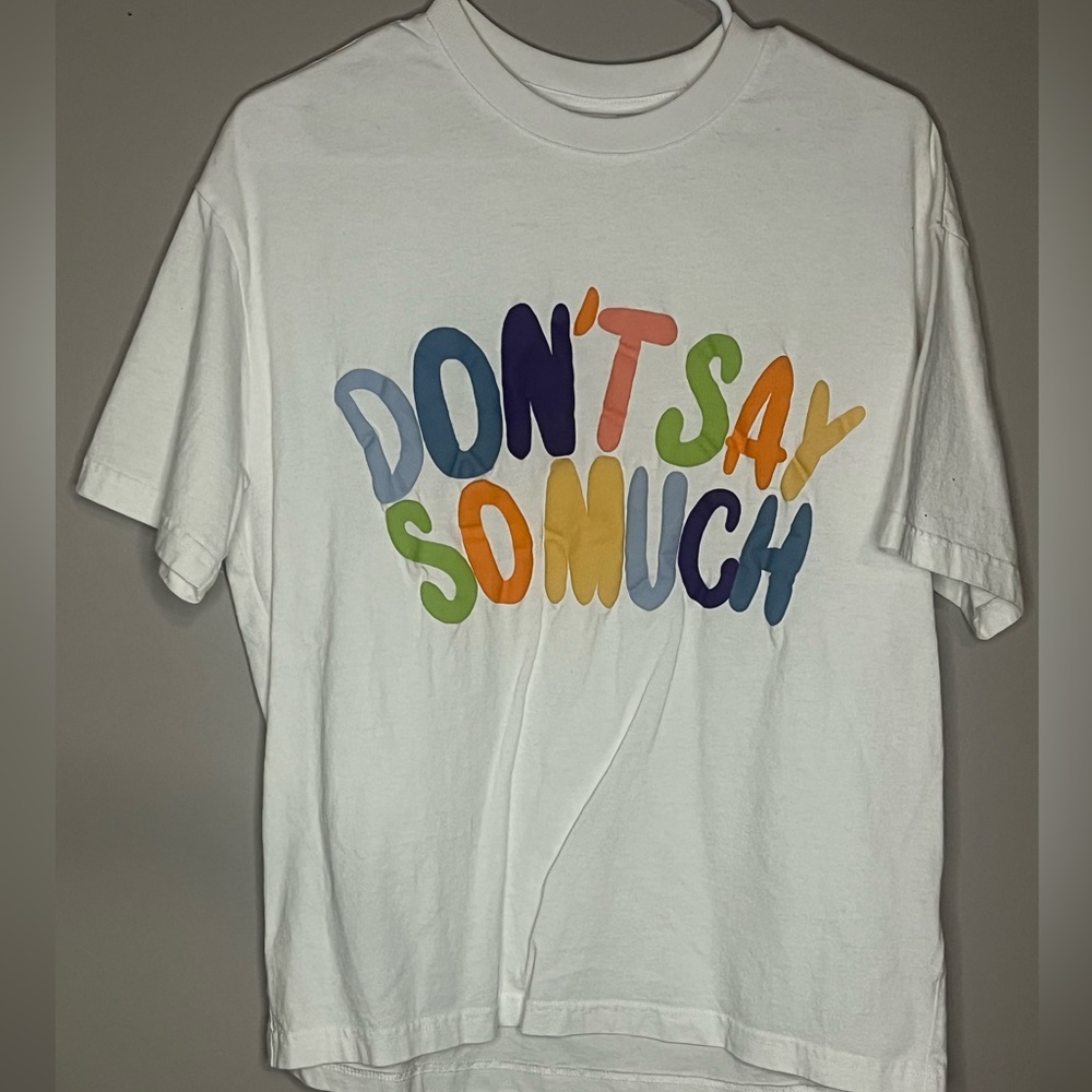 puffy letter tshirt